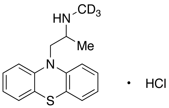 rac N-Demethyl Promethazine-d3 Hydrochloride - Chemical structure and product image