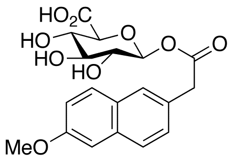 Demethyl Naproxen Acyl-beta-D-glucuronide - Chemical structure and product image