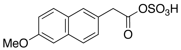 Demethyl Naproxen Sulfate - Chemical structure and product image