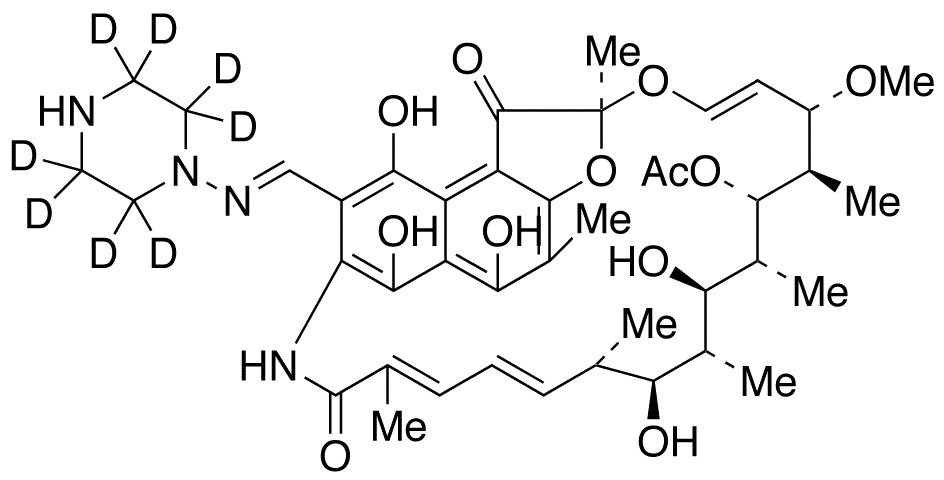 N-Demethyl Rifampicin-d8 - Chemical structure and product image