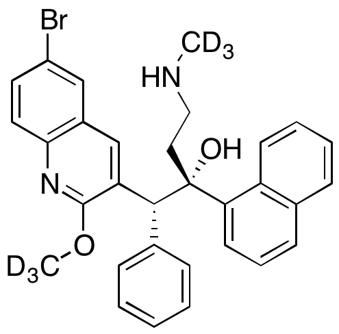 rac-N-Desmethyl Bedaquiline-d6 - Chemical structure and product image