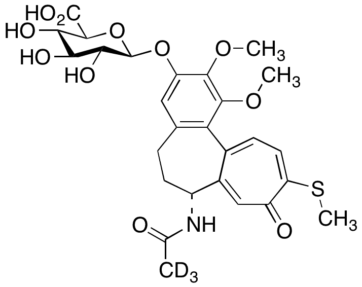 3-Demethyl Thiocolchicine-d3 3-O-beta-D-Glucuronide - Chemical structure and product image