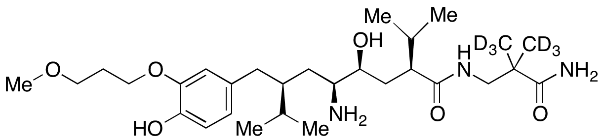 4-O-Demtheyl Aliskiren-d6 - Chemical structure and product image