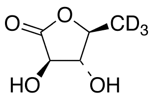 5-Deoxy-L-arabinonic Acid gamma-Lactone-d3 - Chemical structure and product image