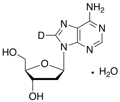 2-Deoxyadenosine-8-d Monohydrate - Chemical structure and product image