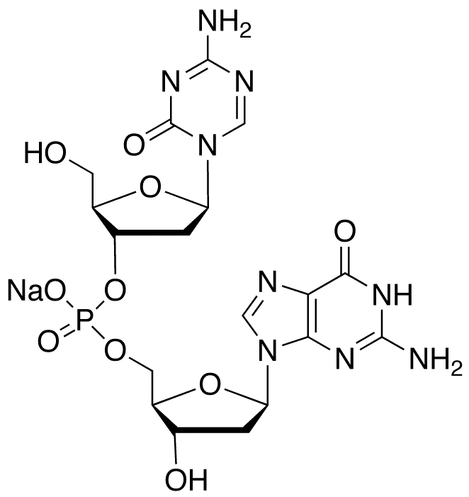 2â€™-Deoxy-5-azacytidylyl-(3â€™â†’5â€™)-2â€™-deoxy-guanosine Sodium Salt - Chemical structure and product image