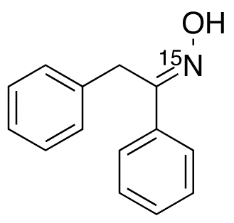 Deoxybenzoin Oxime-15N - Chemical structure and product image