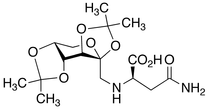 N2-[1-Deoxy-2,3:4,5-bis-O-(1-methylethylidene)-Î²-D-fructopyranos-1-yl]-L-asparagine - Chemical structure and product image