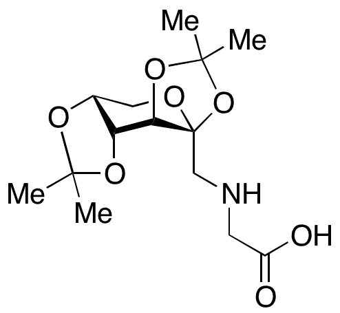 N-[1-Deoxy-2,3:4,5-bis-O-(1-methylethylidene)-beta-D-fructopyranos-1-yl]glycine - Chemical structure and product image