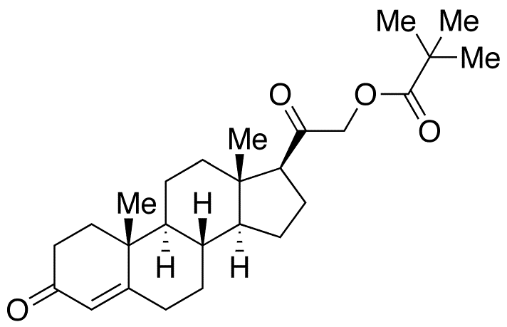 11-Deoxy Corticosterone Pivalate - Chemical structure and product image