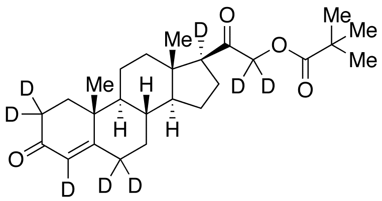 11-Deoxy Corticosterone Pivalate-d8 - Chemical structure and product image