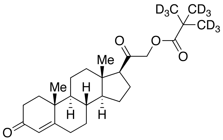 11-Deoxy Corticosterone Pivalate-d9 - Chemical structure and product image