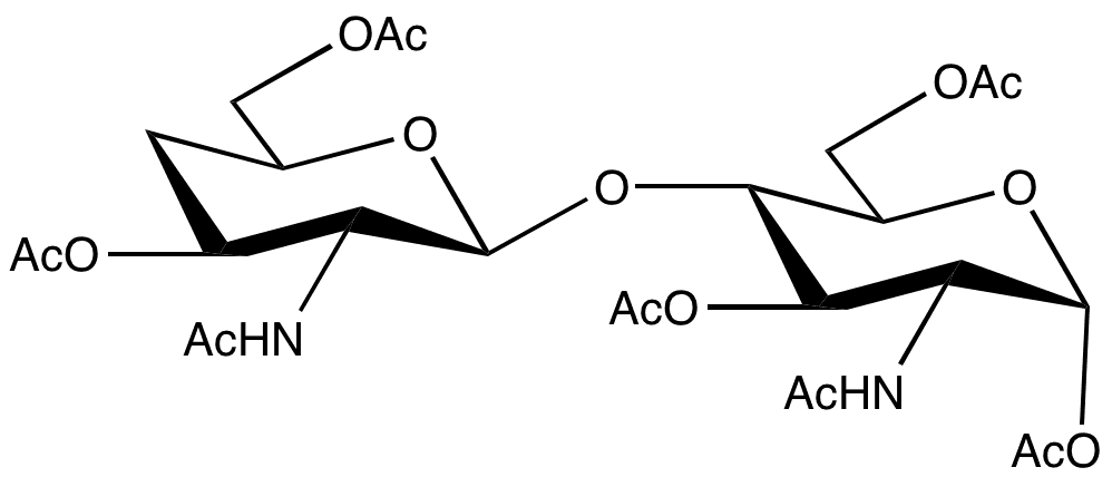 4-Deoxy-beta-D-chitobiose Peracetate - Chemical structure and product image