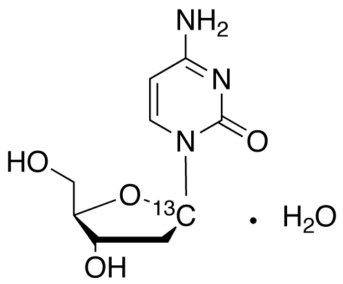 2-Deoxycytidine-1-13C Monohydrate - Chemical structure and product image