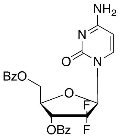 2-Deoxy-3,5-di-O-benzoyl-2,2-difluorocytidine - Chemical structure and product image