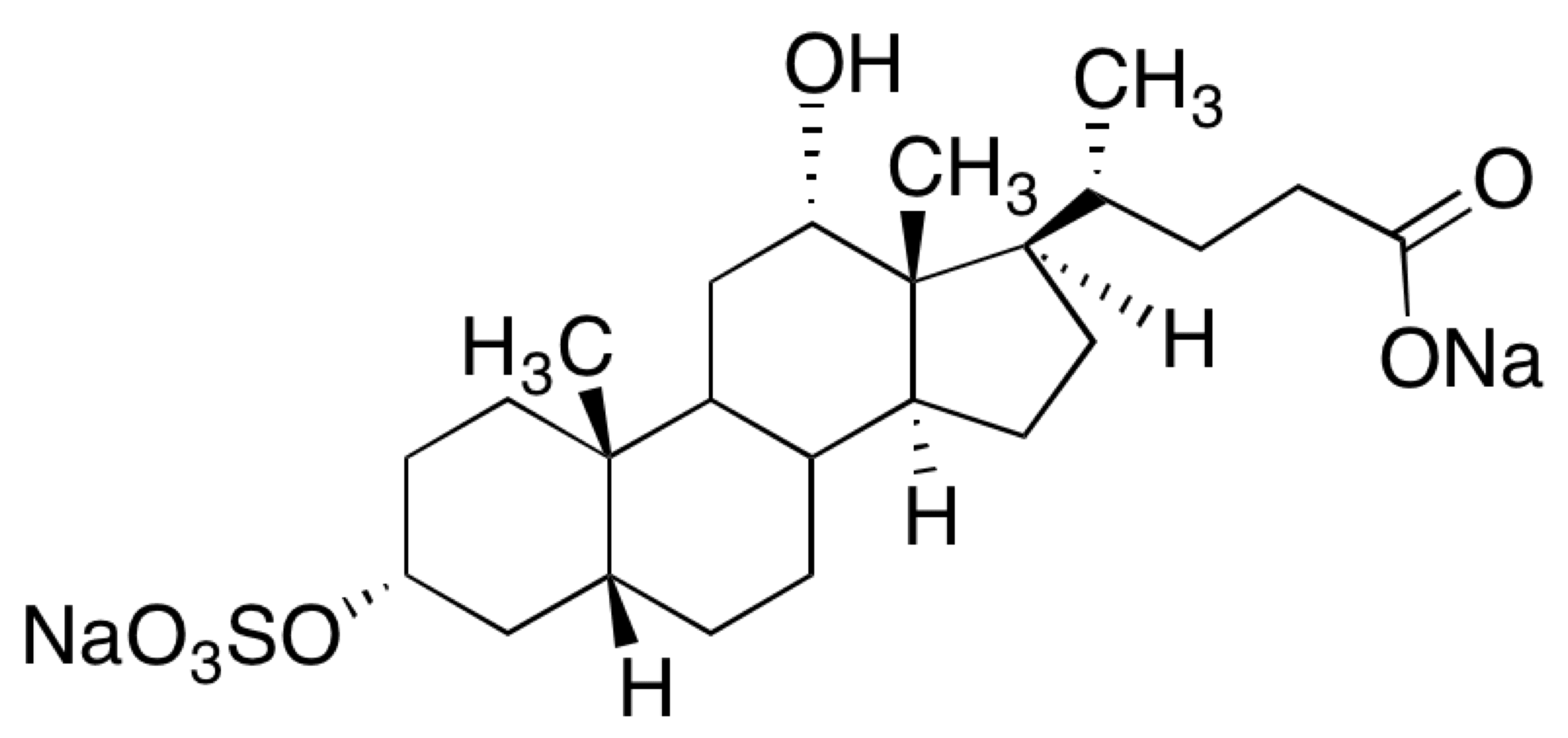Deoxycholic Acid 3-O-Sulfate Disodium Salt - Chemical structure and product image