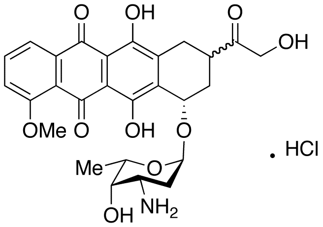 9-Deoxydoxorubicin Hydrochloride - Chemical structure and product image
