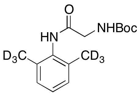 [2-[(2,6-Dimethylphenyl)amino]-2-oxoethyl]carbamic Acid-d6 1,1-Dimethylethyl Ester - Chemical structure and product image