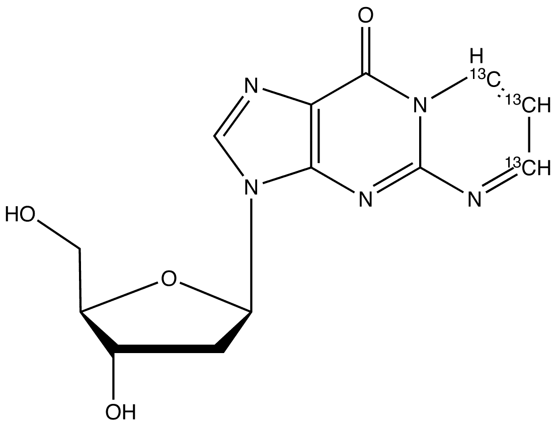 3-(2-Deoxy-beta-D-erythro-pentofuranosyl)pyrimido[1,2-a]purin-10(3H)-one-13C3 - Chemical structure and product image