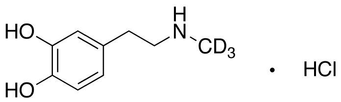 Deoxy Epinephrine-d3 Hydrochloride - Chemical structure and product image