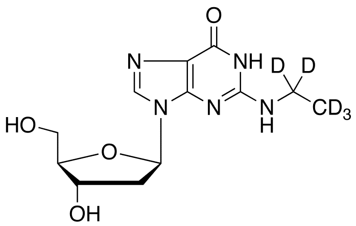 2-Deoxy-N-ethylguanosine-d5 - Chemical structure and product image