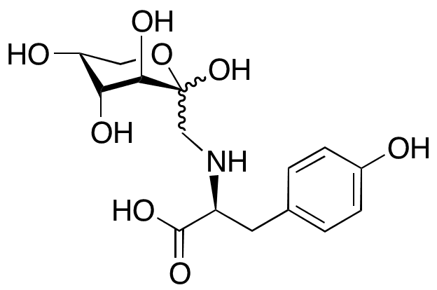 N-(1-Deoxy-D-fructos-1-yl)â€‹-L-tyrosine - Chemical structure and product image