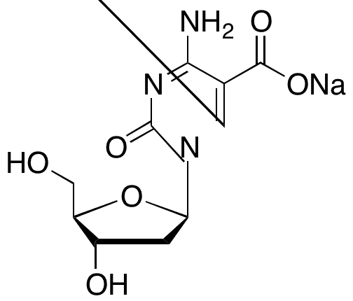 2-Deoxycytidine-5-carboxylic Acid Sodium Salt (>85%) - Chemical structure and product image