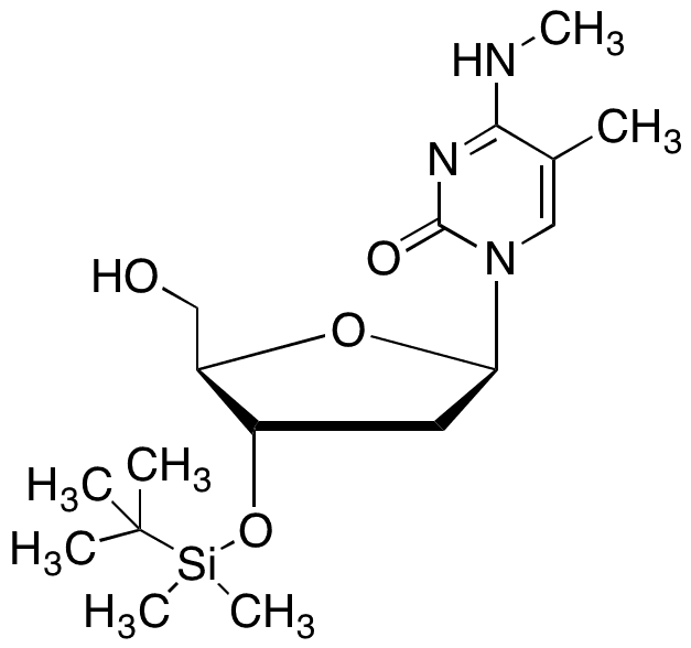 2-â€‹Deoxy-â€‹3-â€‹O-â€‹[(1,â€‹1-â€‹dimethylethyl)â€‹dimethylsilyl]â€‹-â€‹N,â€‹5-â€‹dimethyl-cytidine - Chemical structure and product image
