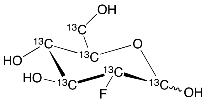 2-Deoxy-2-fluoro-D-glucose-13C6 - Chemical structure and product image
