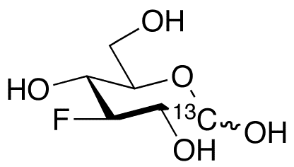 3-Deoxy-3-fluoro-D-glucose-1-13C - Chemical structure and product image