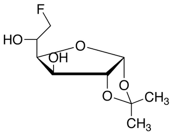 6-Deoxy-6-fluoro-1,2-O-isopropylidene-alpha-D-glucofuranose - Chemical structure and product image