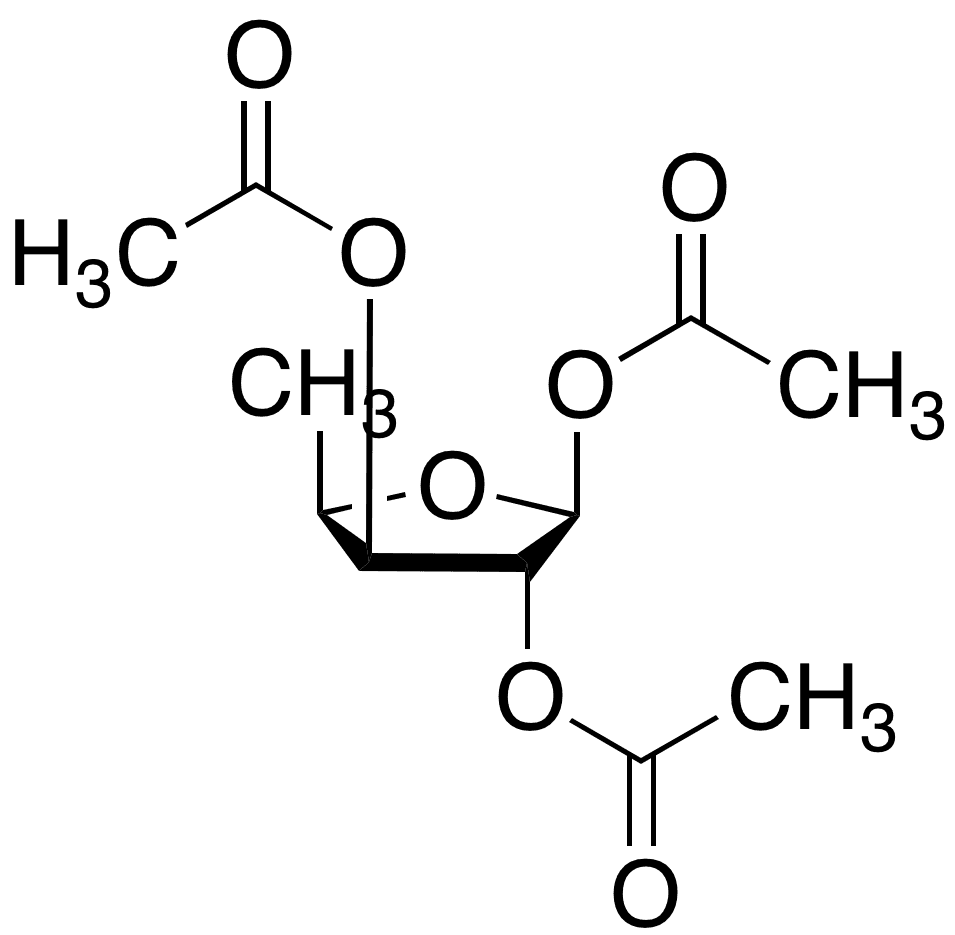 beta-D-5-Deoxy-xylofuranose Triacetate - Chemical structure and product image