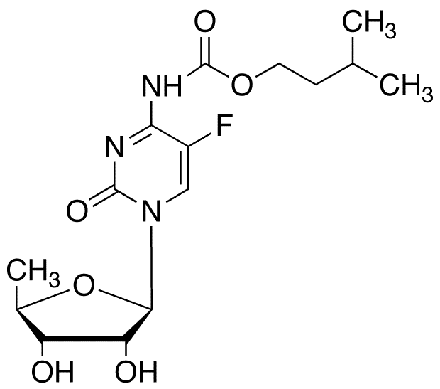 5-Deoxy-5-fluoro-N-[(3-methylbutoxy)carbonyl]cytidine - Chemical structure and product image