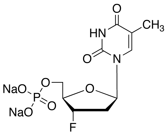 3-Deoxy-3-fluorothymidine-5â€™-monophosphate Disodium Salt - Chemical structure and product image