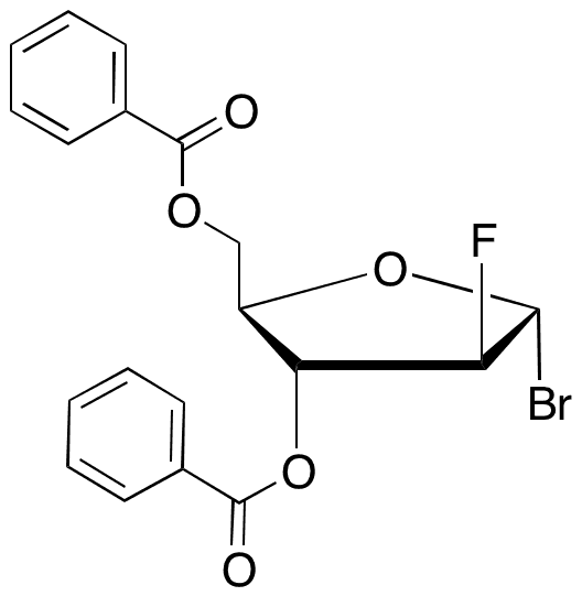 2-Deoxy-2-fluoro-alpha-D-arabinofuranosyl Bromide 3,5-Dibenzoate - Chemical structure and product image