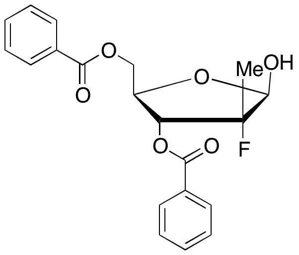 (2R)-2-Deoxy-2-fluoro-2-methyl-beta-D-erythro-pentofuranose 3,5-Dibenzoate - Chemical structure and product image