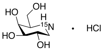 Deoxygalactonojirimycin-15N Hydrochloride - Chemical structure and product image