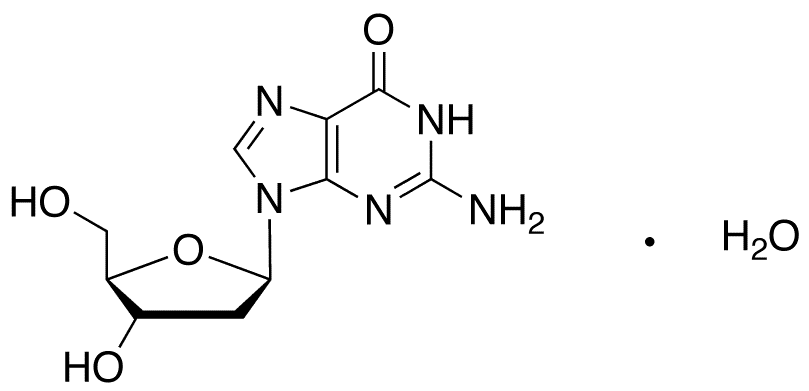 2-Deoxyguanosine Monohydrate - Chemical structure and product image