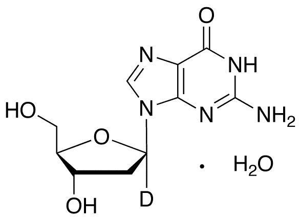 1â€™-Deoxyguanosine Monohydrate-1â€™-d - Chemical structure and product image