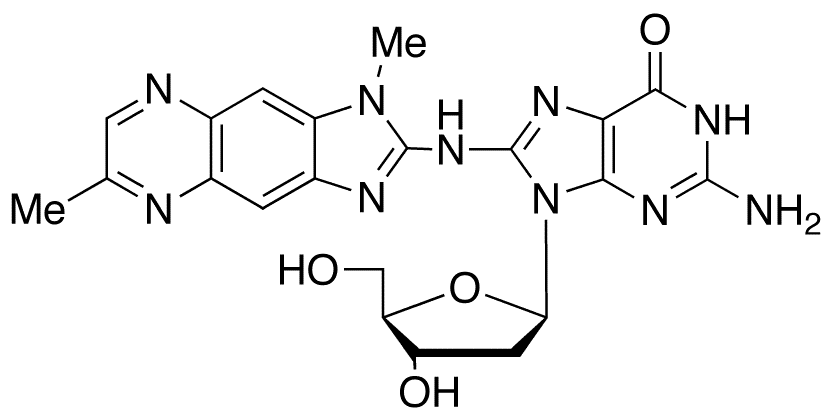 N2-(Deoxyguanosin-8-yl)-2-amino-3,8-dimethylimidazo[4,5-f]quinoxaline - Chemical structure and product image