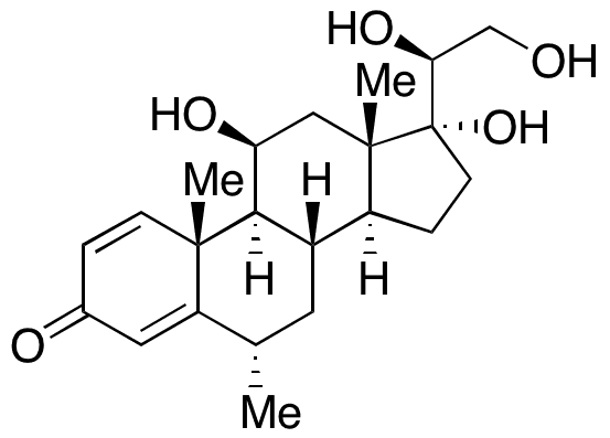 20-Deoxo-20Î±-hydroxy-6alpha-Methyl Prednisolone - Chemical structure and product image
