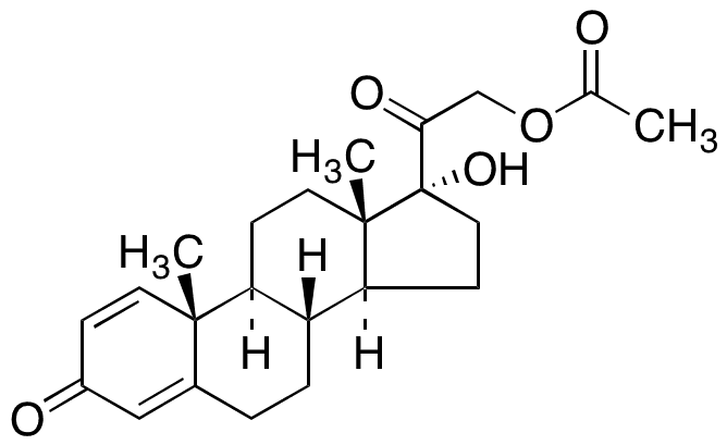 11-Deoxyprednisone Acetate - Chemical structure and product image
