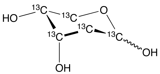 2-Deoxy-D-ribose-13C5 - Chemical structure and product image