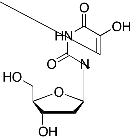 2-Deoxy-5-hydroxyuridine - Chemical structure and product image
