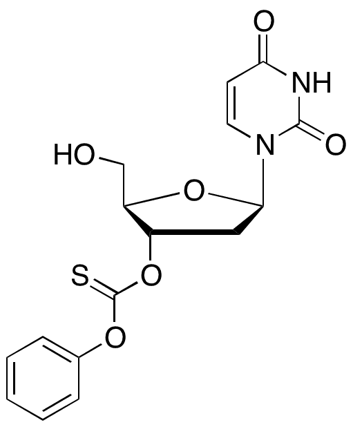 2â€™-Deoxy-uridine 3â€™-(O-Phenyl Carbonothioate) - Chemical structure and product image