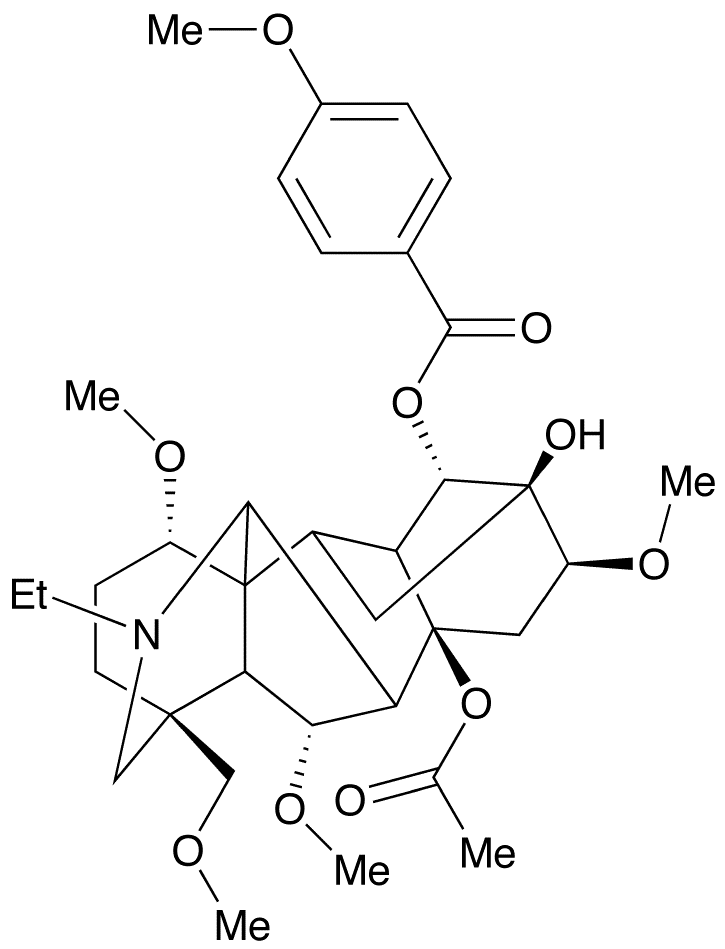 3-Deoxyyunaconitine - Chemical structure and product image
