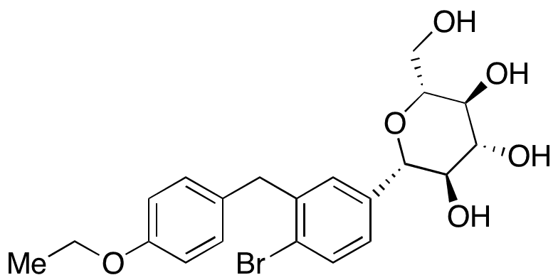 4-Deschloro-4-bromo Dapagliflozin - Chemical structure and product image