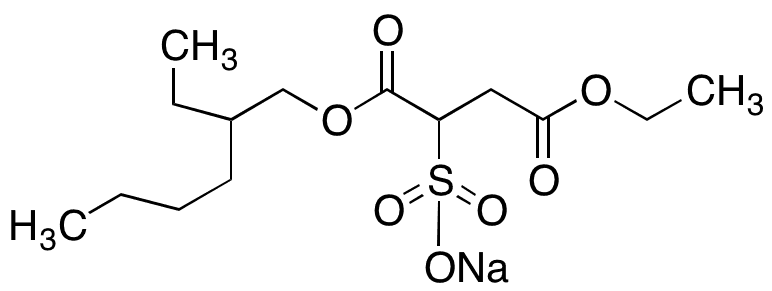 4-Des-((2-ethylhexyl)oxy) 4-Ethoxy Docusate Sodium - Chemical structure and product image