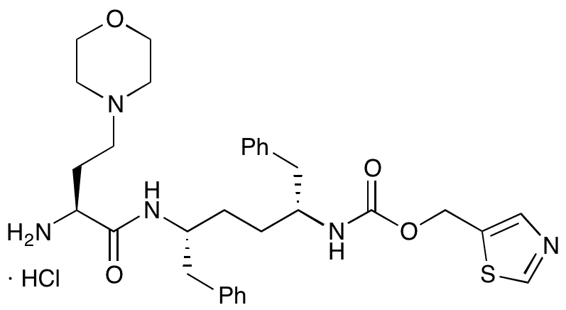 N-[Des-(2-Isopropyl-thiazol-4-yl)-1.3-dioxo-2-(methylaza)-propyl] Cobicistat Hydrochloride - Chemical structure and product image