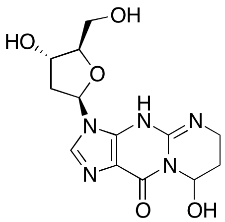 3-(2-Deoxy-beta-D-erythro-pentofuranosyl)-4,6,7,8-tetrahydro-8-hydroxypyrimido[1,2-a]purin-10(3H)-one - Chemical structure and product image